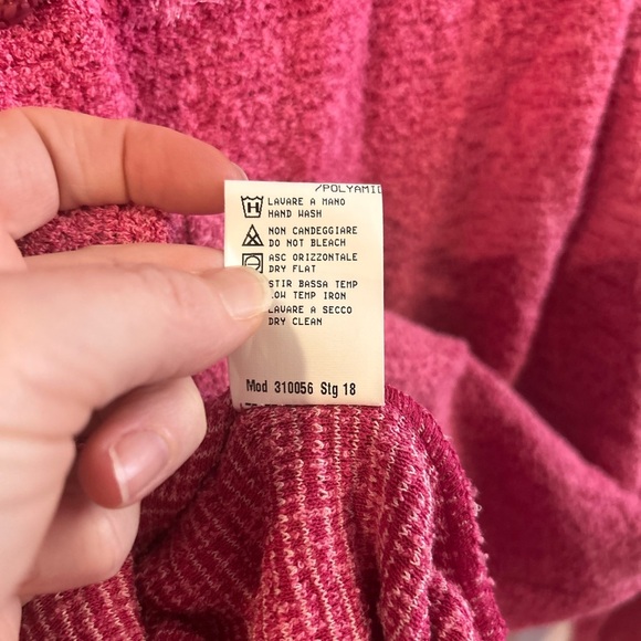 Stizzoli pink fringe feather Boucle Skirt Jacket suit set plus size 18-20 - Picture 6 of 9